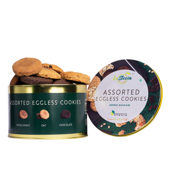 Stevia-Sweetened Assorted Eggless Cookies
